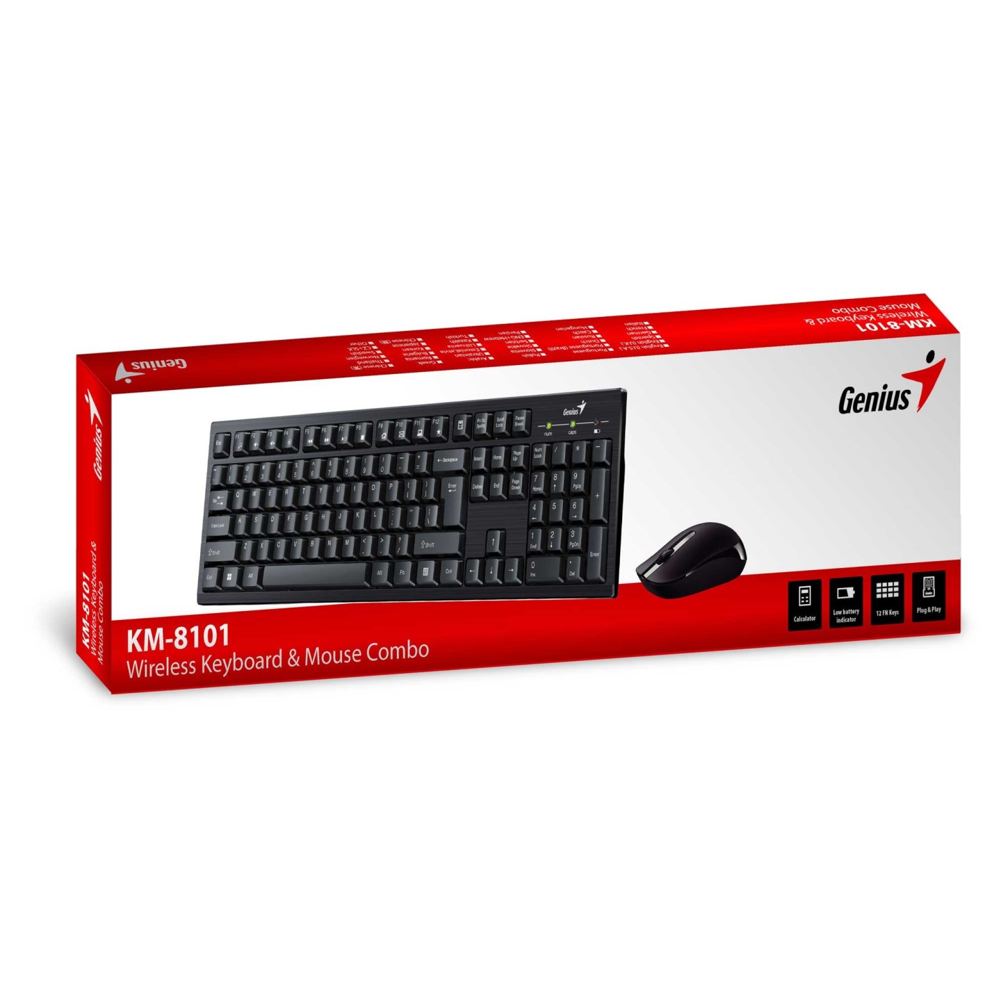 Genius KM-8101 Wireless Keyboard-Mouse Combo - Greek (Boxed) — Buy in Cyprus with Fast Delivery