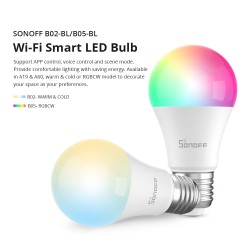 Buy Sonoff WiFi Smart Bulb - B05-BL-A60 - E27 RGB in Cyprus, Nicosia, Limassol, Larnaka, Pafos