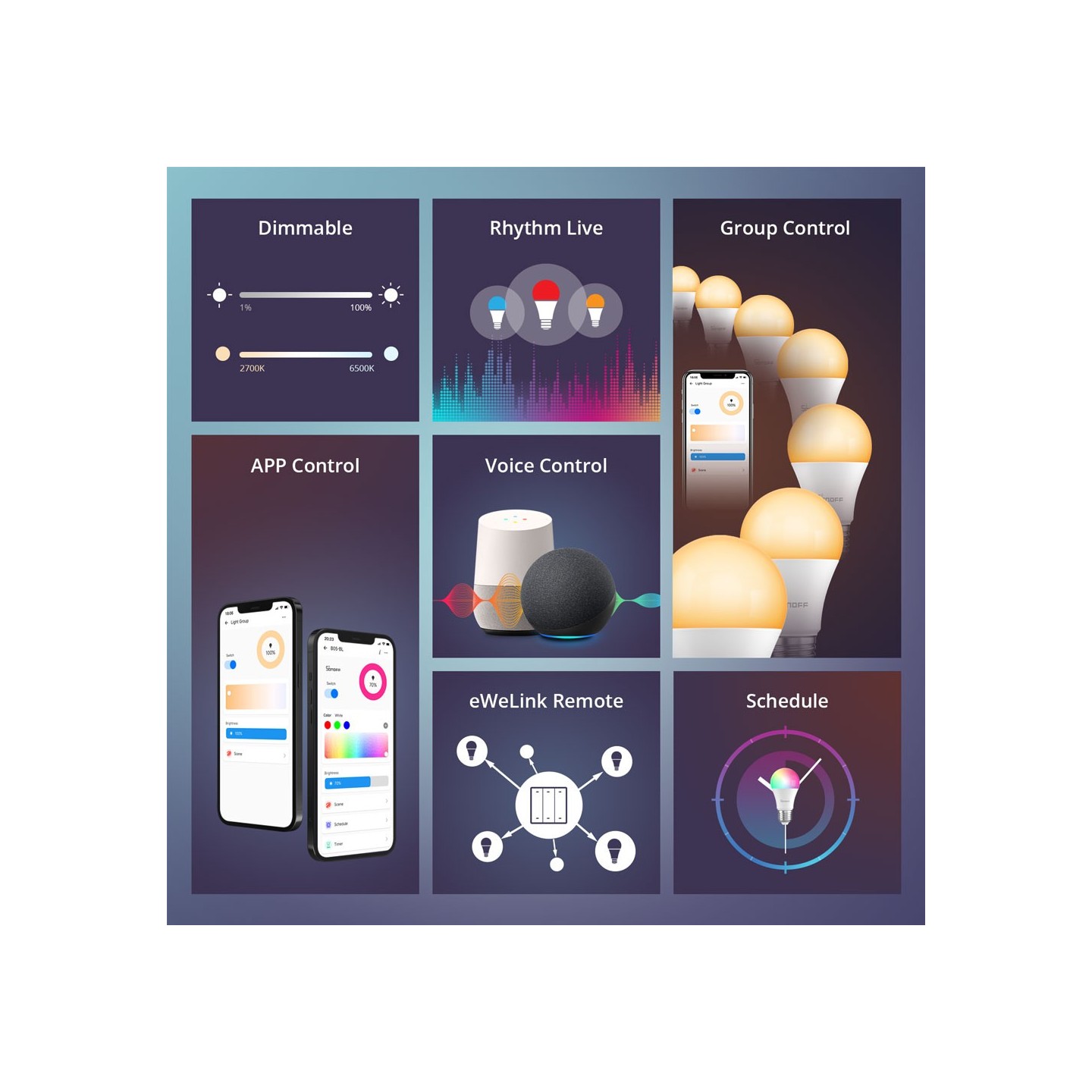 Sonoff WiFi Smart Bulb - B05-BL-A60 - E27 RGB — Buy in Cyprus with Fast Delivery