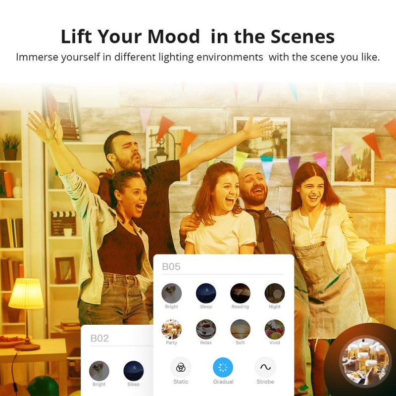 Buy Sonoff WiFi Smart Bulb - B05-BL-A60 - E27 RGB in Cyprus, Nicosia, Limassol, Larnaka, Pafos