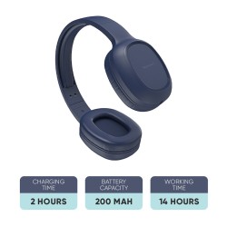 Buy SonicGear Headphones - AIRPHONE 3 - Bluetooth Type-C Indigo Blue in Cyprus, Nicosia, Limassol, Larnaka, Pafos