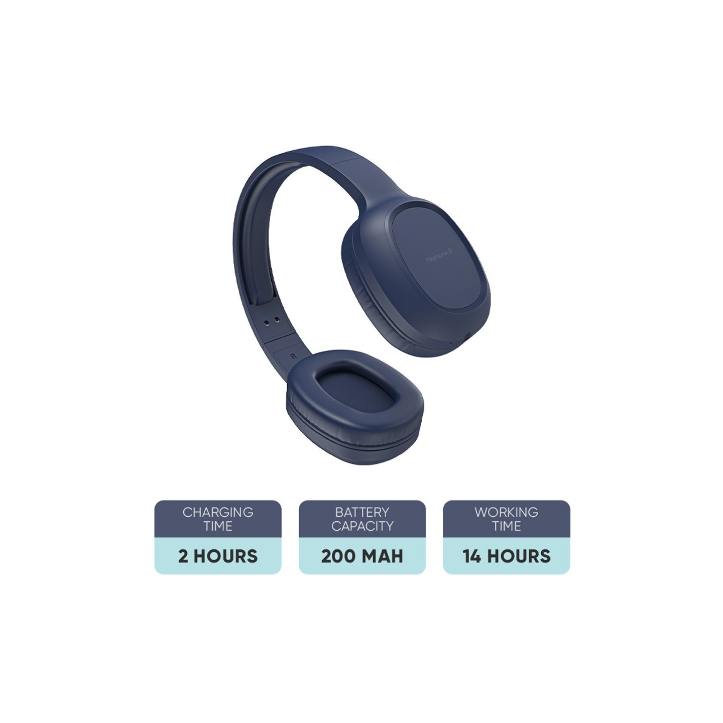 SonicGear Headphones - AIRPHONE 3 - Bluetooth Type-C Indigo Blue — Buy in Cyprus with Fast Delivery
