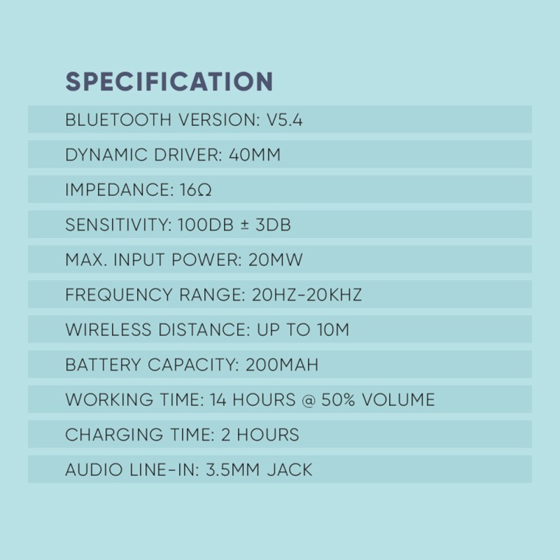 Buy SonicGear Headphones - AIRPHONE 3 - Bluetooth Type-C Indigo Blue in Cyprus, Nicosia, Limassol, Larnaka, Pafos