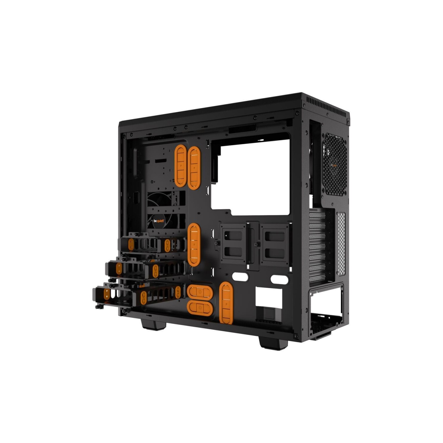be quiet! Pure Base 600 Window Mid Tower Case - Orange (Boxed) — Buy in Cyprus with Fast Delivery