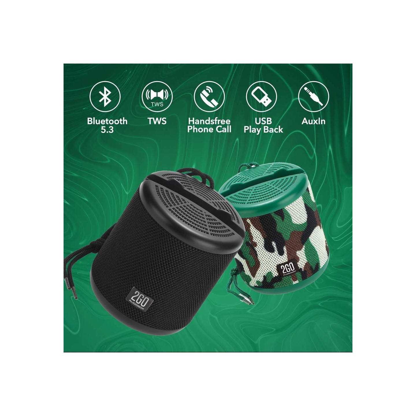 SonicGear AudioBox - 2GO-Dock100 - Portable BT FM Speaker with Dock Black — Buy in Cyprus with Fast Delivery