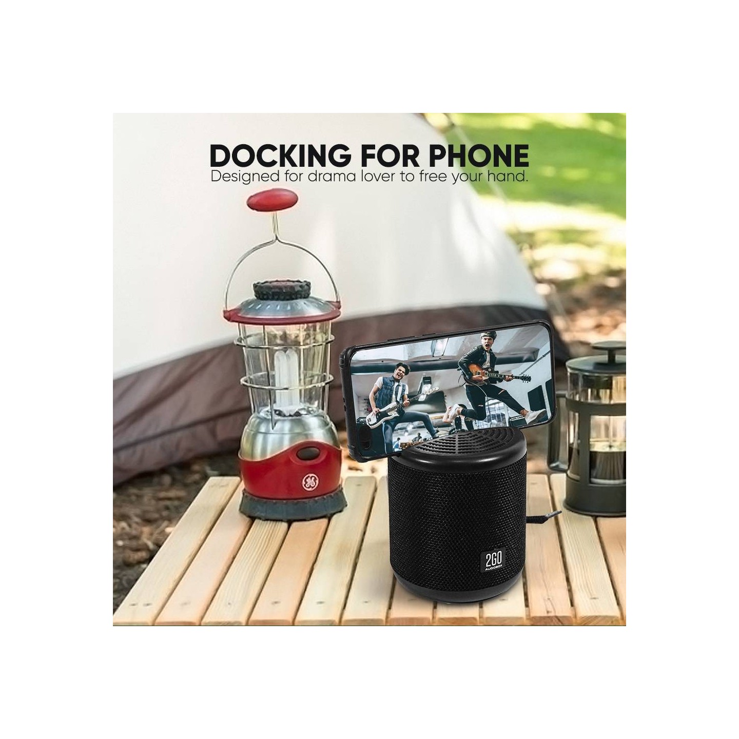 SonicGear AudioBox - 2GO-Dock100 - Portable BT FM Speaker with Dock Black — Buy in Cyprus with Fast Delivery