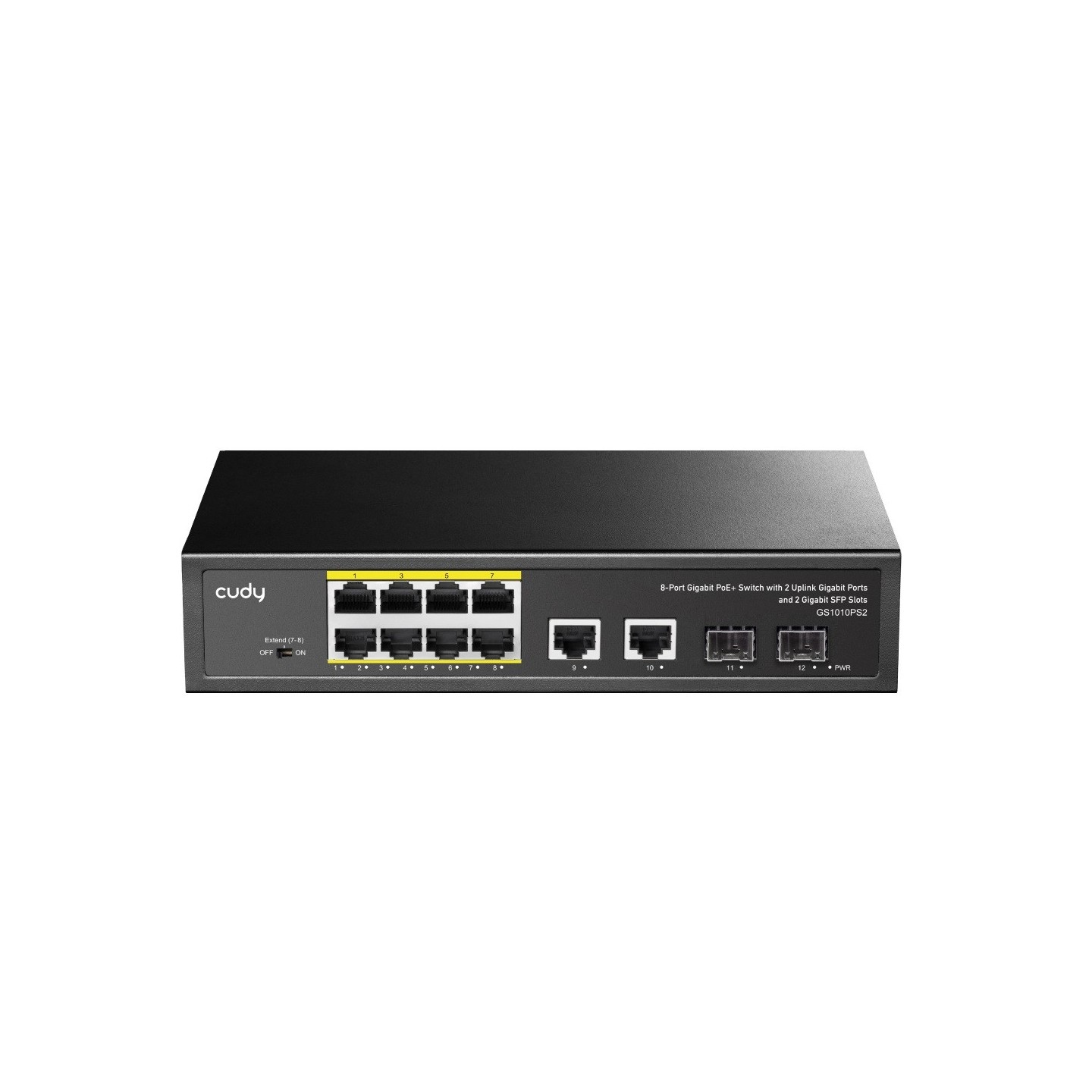 Cudy Switch PoE Gigabit - GS1010PS2 - 8PoE + 2GbE + 2SFP Uplink 120W — Buy in Cyprus with Fast Delivery