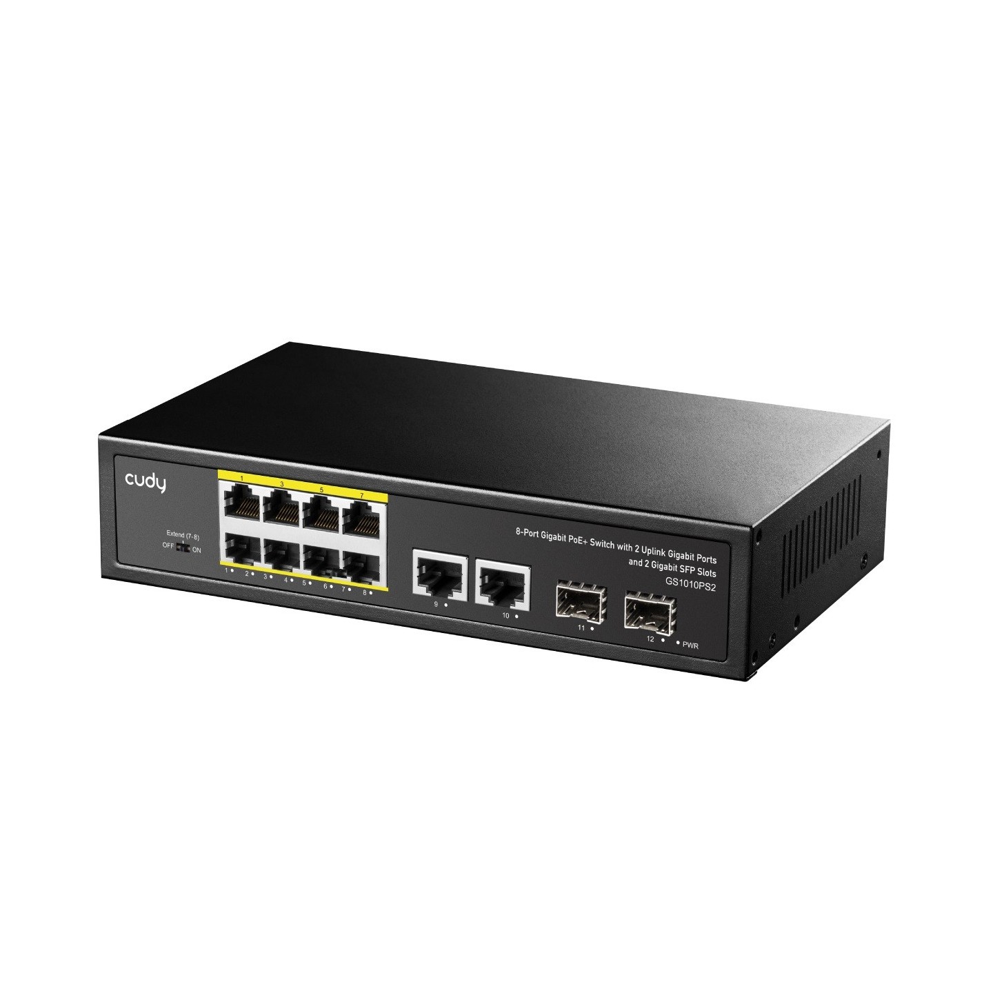 Cudy Switch PoE Gigabit - GS1010PS2 - 8PoE + 2GbE + 2SFP Uplink 120W — Buy in Cyprus with Fast Delivery