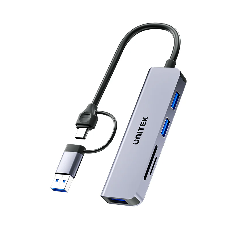 Buy Unitek USB-C Hub - H1320A - 3xUSBA, SD Micro SD Card Reader in Cyprus, Nicosia, Limassol, Larnaka, Pafos