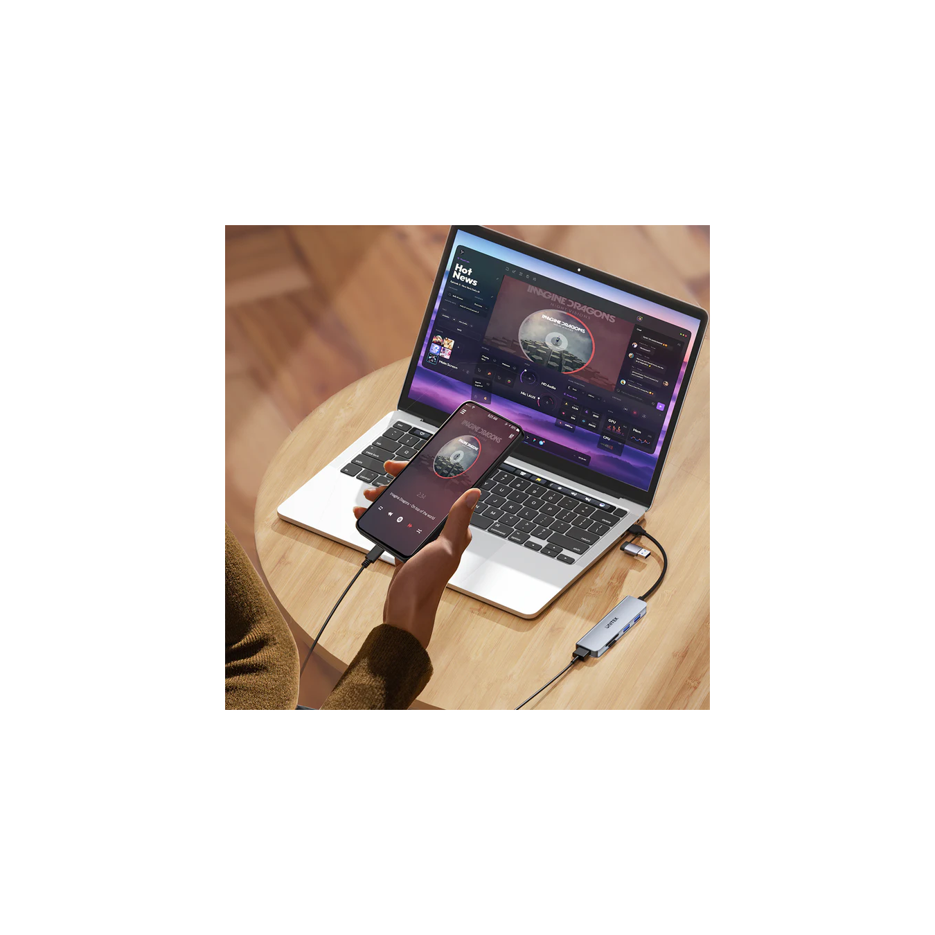 Unitek H1320A USB-C Hub – 3x USB-A 5Gbps, SD Reader | Armenius Store