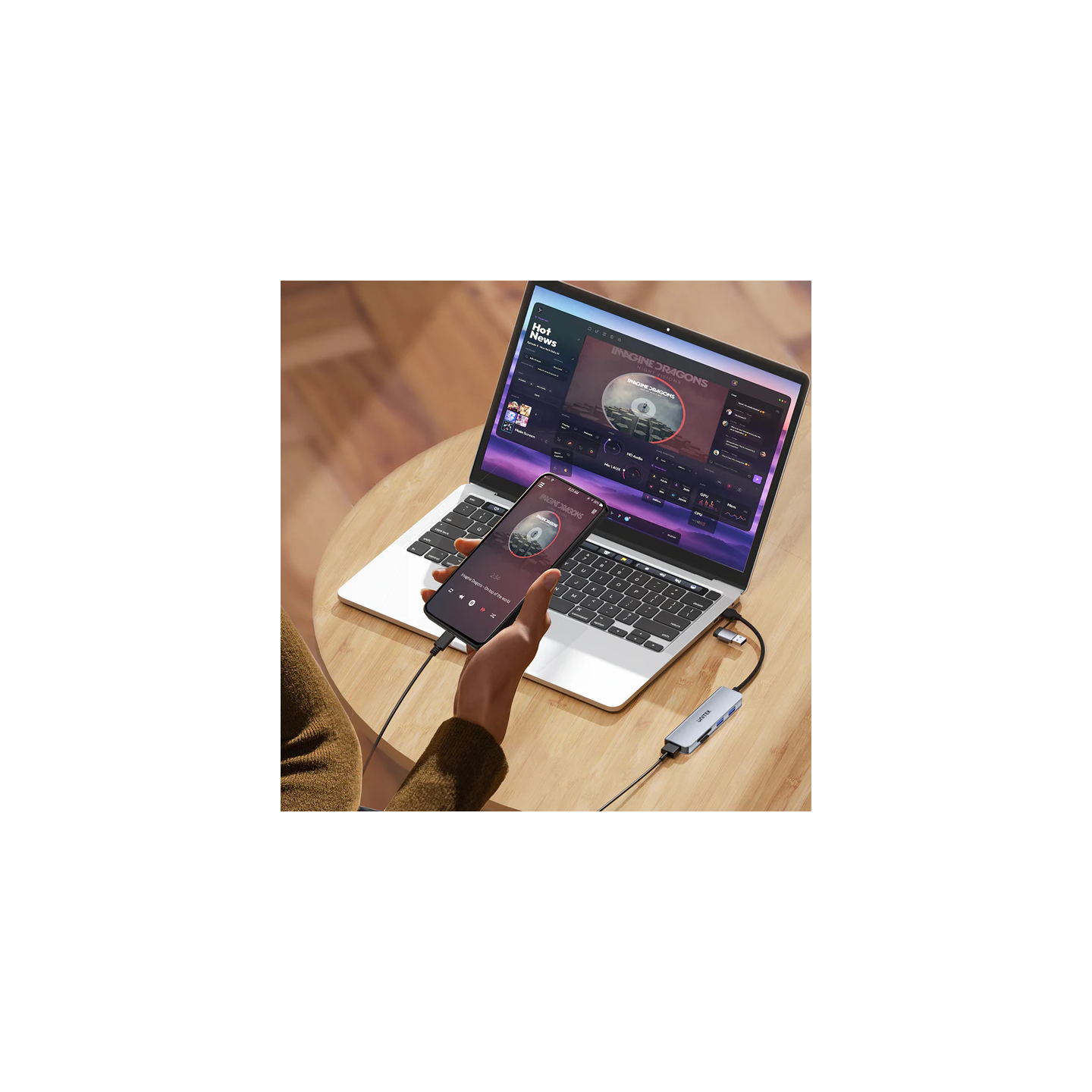 Unitek USB-C Hub - H1320A - 3xUSBA, SD Micro SD Card Reader — Buy in Cyprus with Fast Delivery