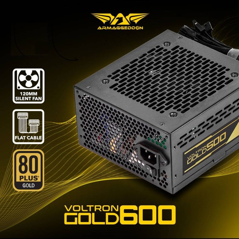Buy Armaggeddon Gaming PSU - 600W Modular & Certified 80+ Gold VOLTRON GOLD - Black in Cyprus, Nicosia, Limassol, Larnaka, Pafos