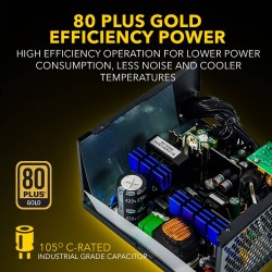 Armaggeddon Voltron Gold 600W 80+ Gold PSU - Black (Boxed) — Buy in Cyprus with Fast Delivery