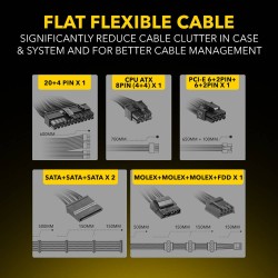Armaggeddon Voltron Gold 600W 80+ Gold PSU - Black (Boxed) — Buy in Cyprus with Fast Delivery