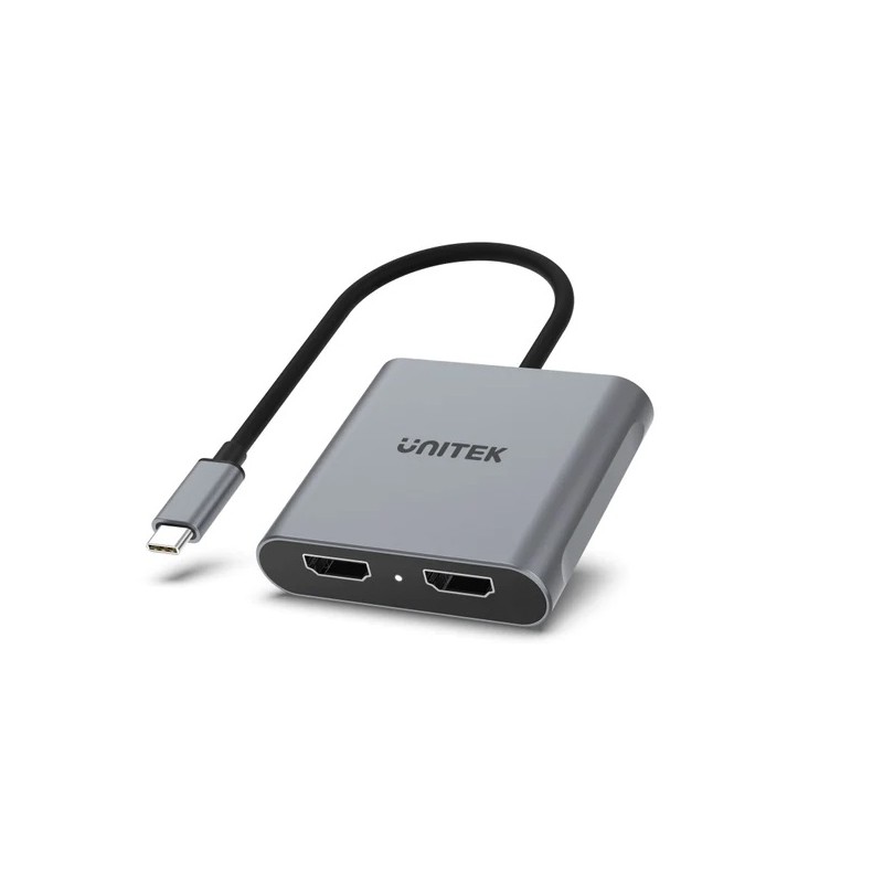 Buy Unitek Converter - V1404B - USB-C to HDMI Dual 4K 60Hz MST in Cyprus, Nicosia, Limassol, Larnaka, Pafos
