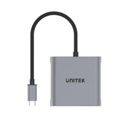 Buy Unitek Converter - V1404B - USB-C to HDMI Dual 4K 60Hz MST in Cyprus, Nicosia, Limassol, Larnaka, Pafos