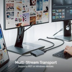 Buy Unitek Converter - V1404B - USB-C to HDMI Dual 4K 60Hz MST in Cyprus, Nicosia, Limassol, Larnaka, Pafos