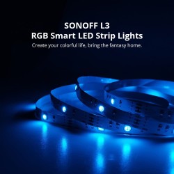 Buy Sonoff Smart LED Light Strip - L3-5M - RGB Indoor IP54 Wi-Fi BT in Cyprus, Nicosia, Limassol, Larnaka, Pafos