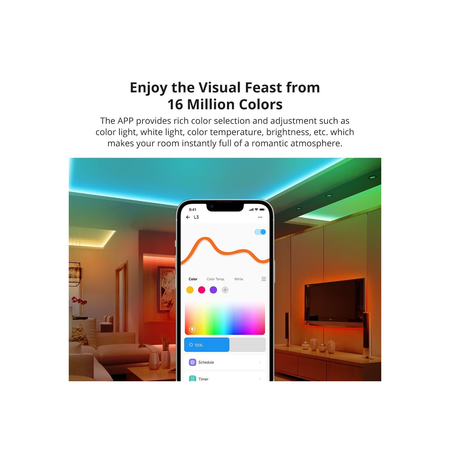 Sonoff Smart LED Light Strip - L3-5M - RGB Indoor IP54 Wi-Fi BT — Buy in Cyprus with Fast Delivery