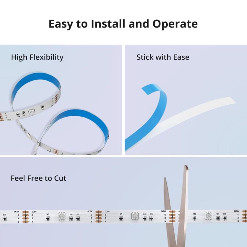 Buy Sonoff Smart LED Light Strip - L3-5M - RGB Indoor IP54 Wi-Fi BT in Cyprus, Nicosia, Limassol, Larnaka, Pafos