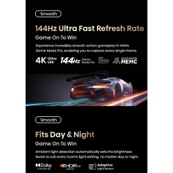 Buy Hisense TV - 65UXKQ - 65'' 4K Smart QLED MINI LED 120hz Gaming TV in Cyprus, Nicosia, Limassol, Larnaka, Pafos