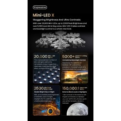 Buy Hisense TV - 65UXKQ - 65'' 4K Smart QLED MINI LED 120hz Gaming TV in Cyprus, Nicosia, Limassol, Larnaka, Pafos