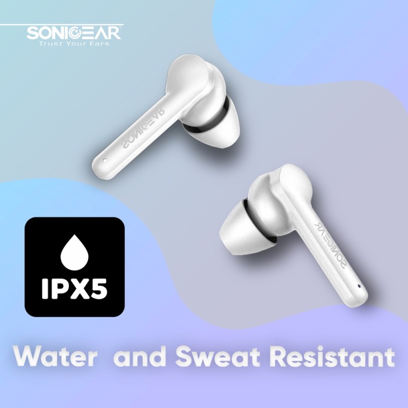 Buy SonicGear EARPUMP IPX5 Earphones White - TWS 5 PRO - IPX5 Earphones White in Cyprus, Nicosia, Limassol, Larnaka, Pafos