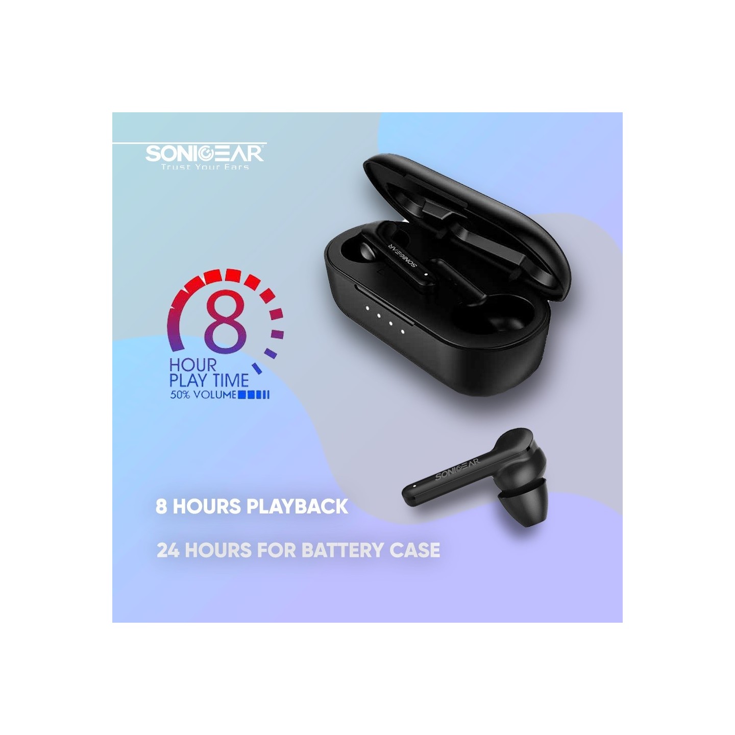 SonicGear EARPUMP IPX5 Earphones White - TWS 5 PRO - IPX5 Earphones White — Buy in Cyprus with Fast Delivery