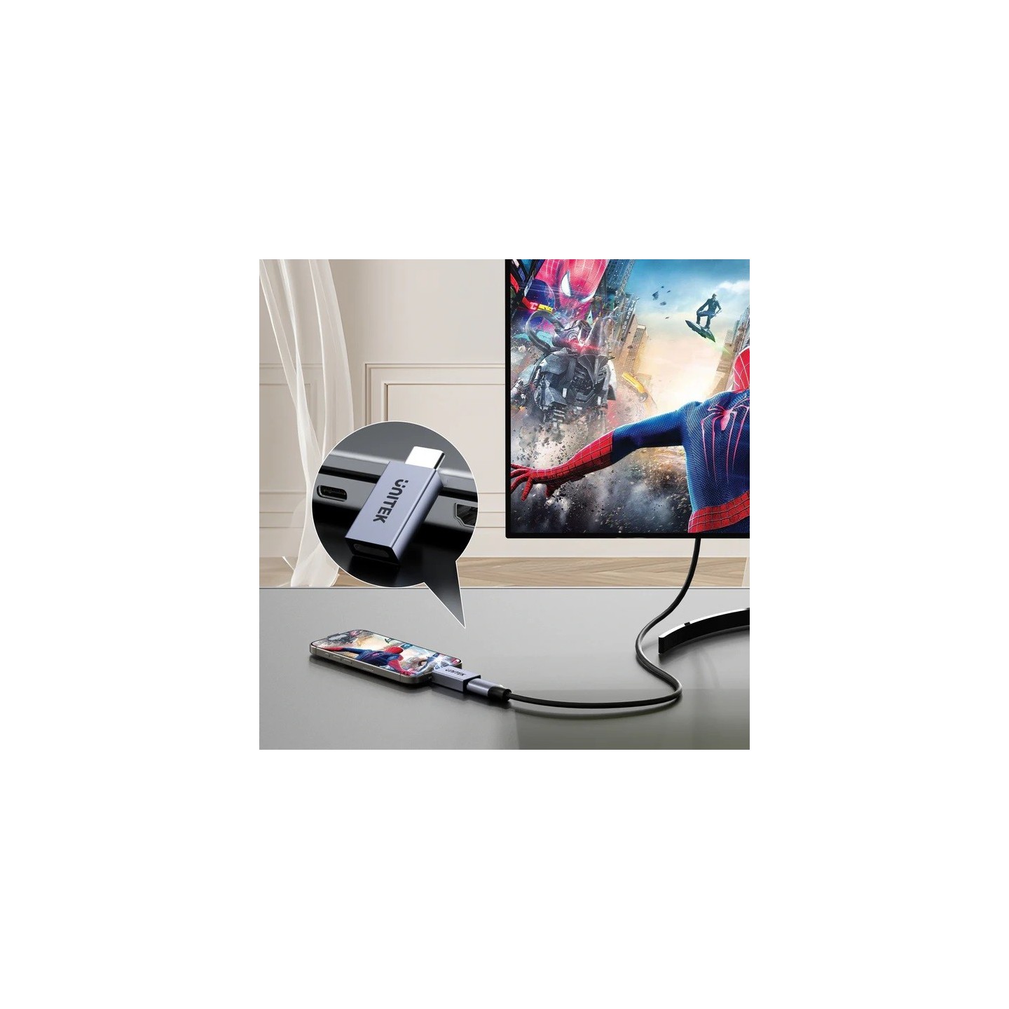 Unitek USB-C 4.0 Male to Female Adaptor - A1038 - PD240W — Buy in Cyprus with Fast Delivery