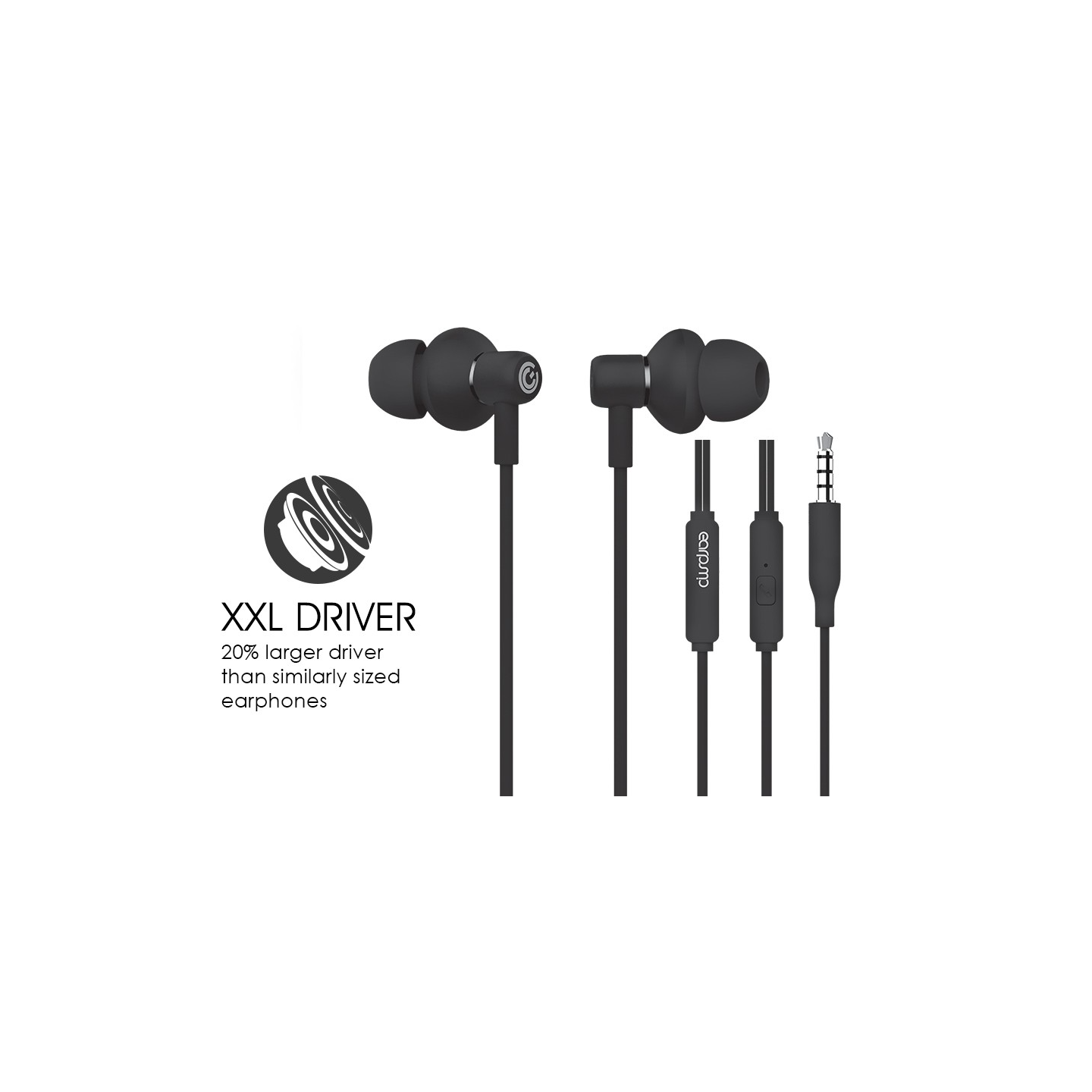Sonicgear HYPERBASS BUDS Earphones - Gun Metal Black — Buy in Cyprus with Fast Delivery