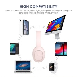 Buy SonicGear Headphones - AIRPHONE 3 - Bluetooth Type-C Cloud Pink in Cyprus, Nicosia, Limassol, Larnaka, Pafos