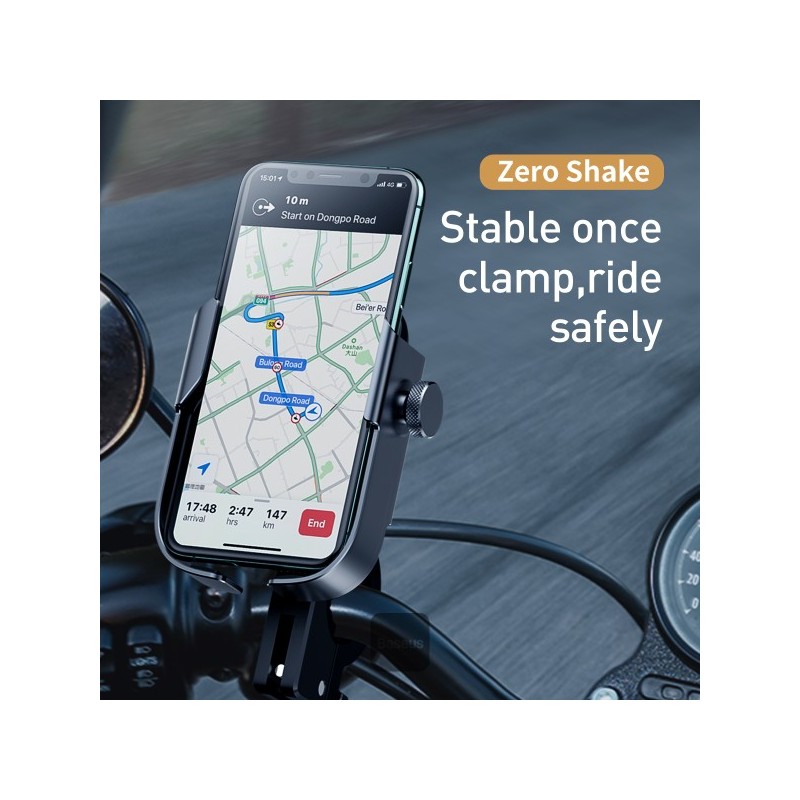 Buy Baseus VA Motorcycle Bicycle Scooter Phone Holder - ARMOR in Cyprus, Nicosia, Limassol, Larnaka, Pafos
