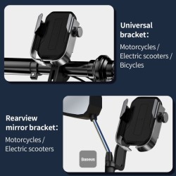 Buy Baseus VA Motorcycle Bicycle Scooter Phone Holder - ARMOR in Cyprus, Nicosia, Limassol, Larnaka, Pafos