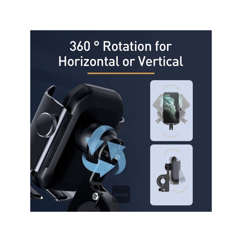 Buy Baseus VA Motorcycle Bicycle Scooter Phone Holder - ARMOR in Cyprus, Nicosia, Limassol, Larnaka, Pafos