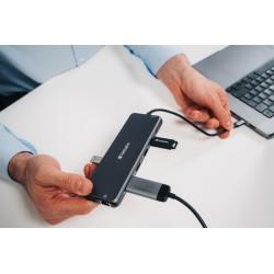 Buy Verbatim USB-C 13-Port Hub - CMH-13 - Triple Display, 100W PD in Cyprus, Nicosia, Limassol, Larnaka, Pafos
