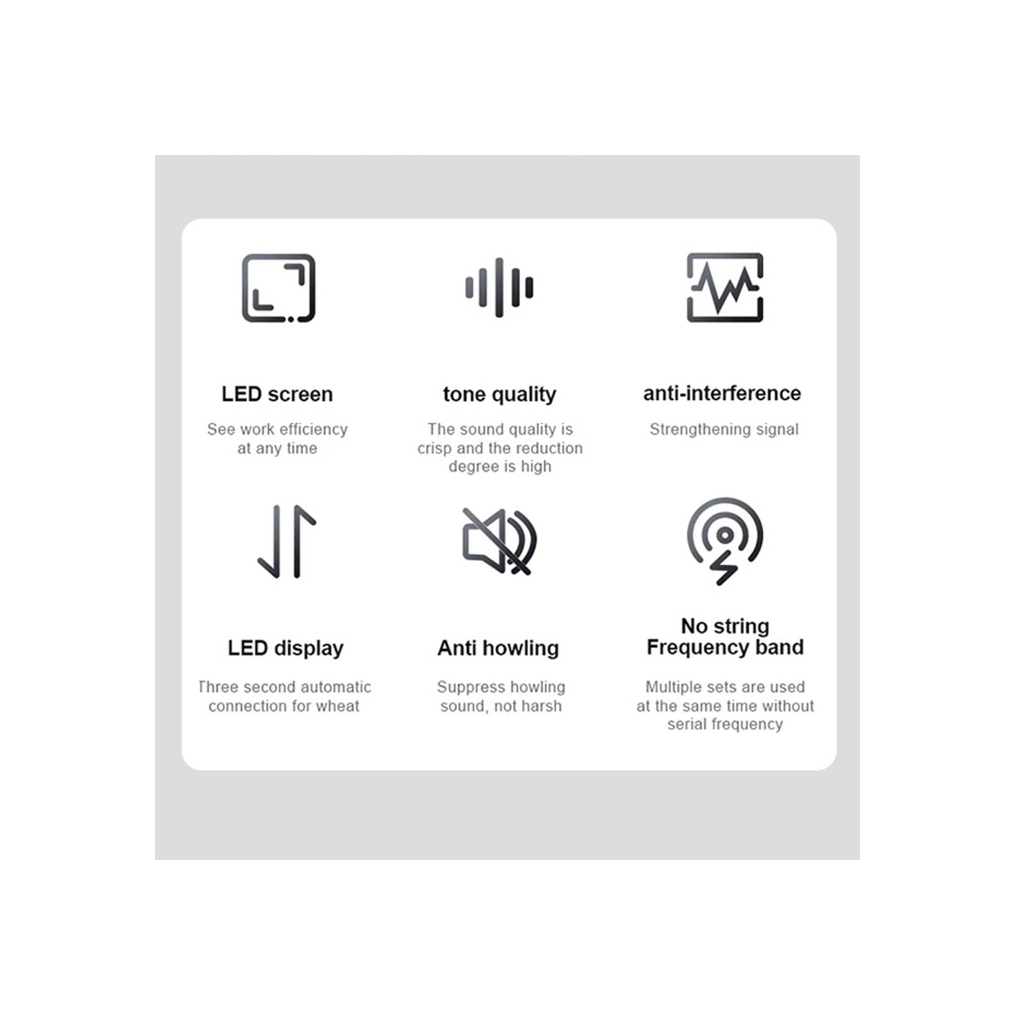 SonicGear WM2200UL - DUAL Gray 2 x Wireless 2.4GHz Rechargeable Microphone Handsets with LED Display