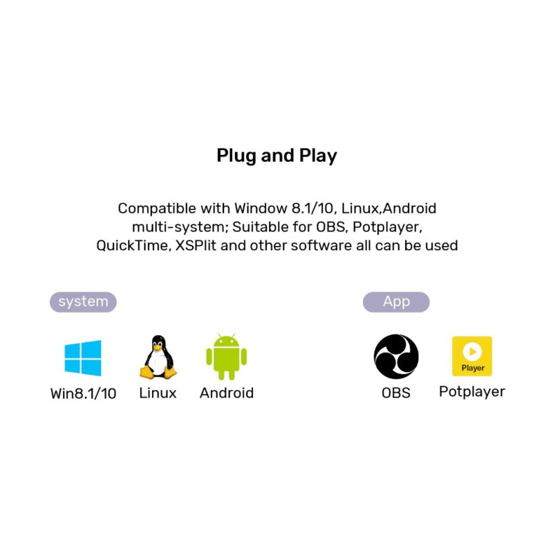 Buy Unitek Capture Card HDMI to USB-C A 1080p - V1167A - HDMI to USB-C A 1080p in Cyprus, Nicosia, Limassol, Larnaka, Pafos