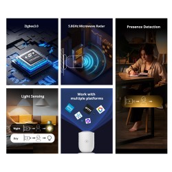 Buy Sonoff ZigBee Human Presence Sensor - SNZB-06P - ZigBee, Human Presence Sensor in Cyprus, Nicosia, Limassol, Larnaka, Pafos