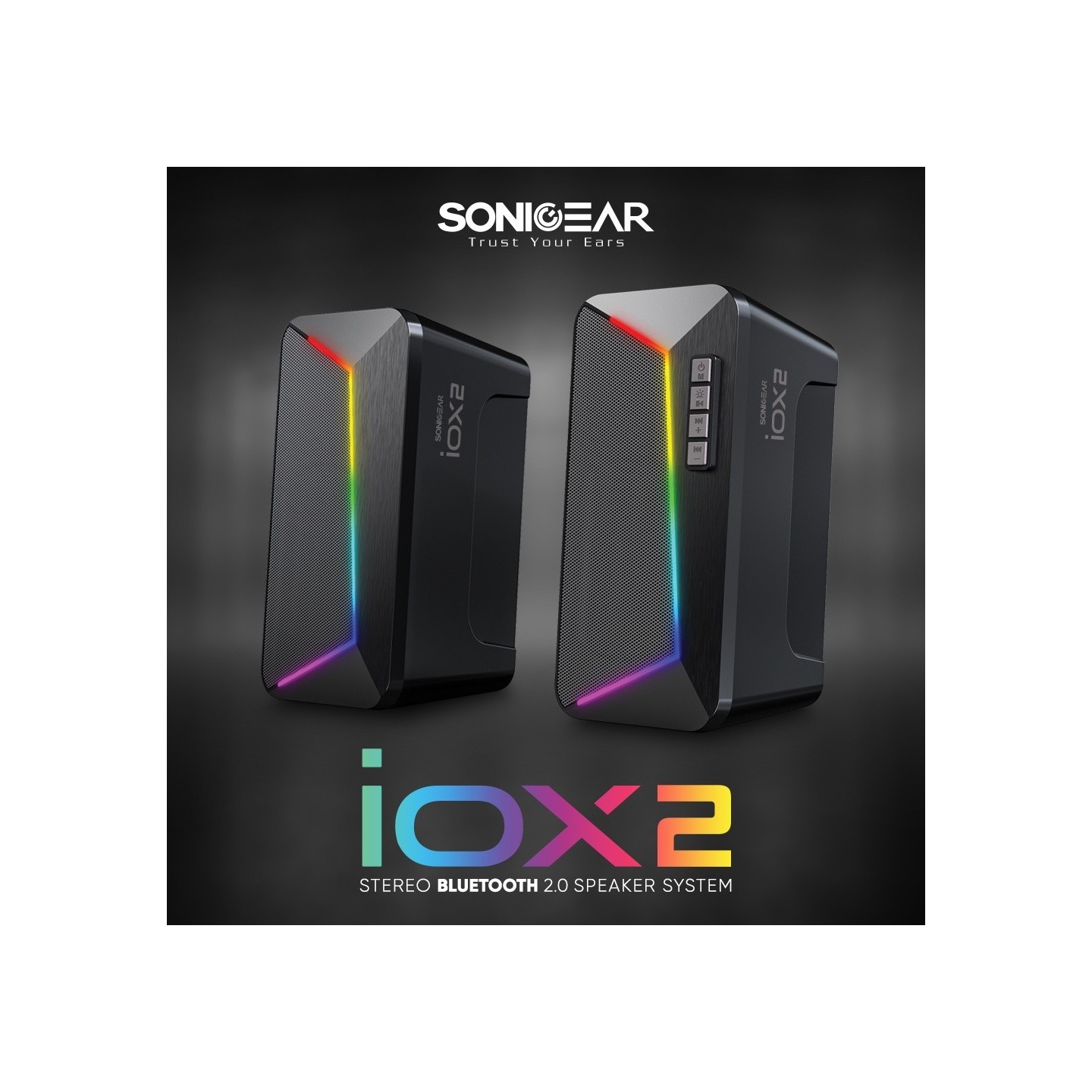SonicGear Stereo Bluetooth PC Speakers - IOX 2 - Stereo Bluetooth PC Speakers — Buy in Cyprus with Fast Delivery