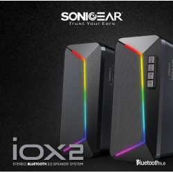 Buy SonicGear Stereo Bluetooth PC Speakers - IOX 2 - Stereo Bluetooth PC Speakers in Cyprus, Nicosia, Limassol, Larnaka, Pafos