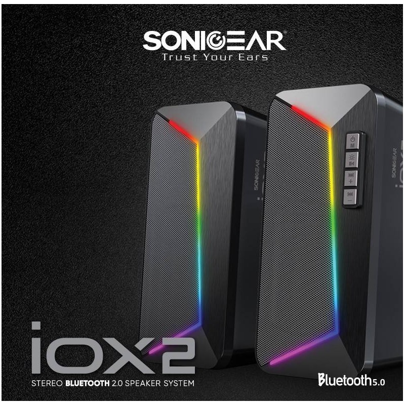 Buy SonicGear Stereo Bluetooth PC Speakers - IOX 2 - Stereo Bluetooth PC Speakers in Cyprus, Nicosia, Limassol, Larnaka, Pafos