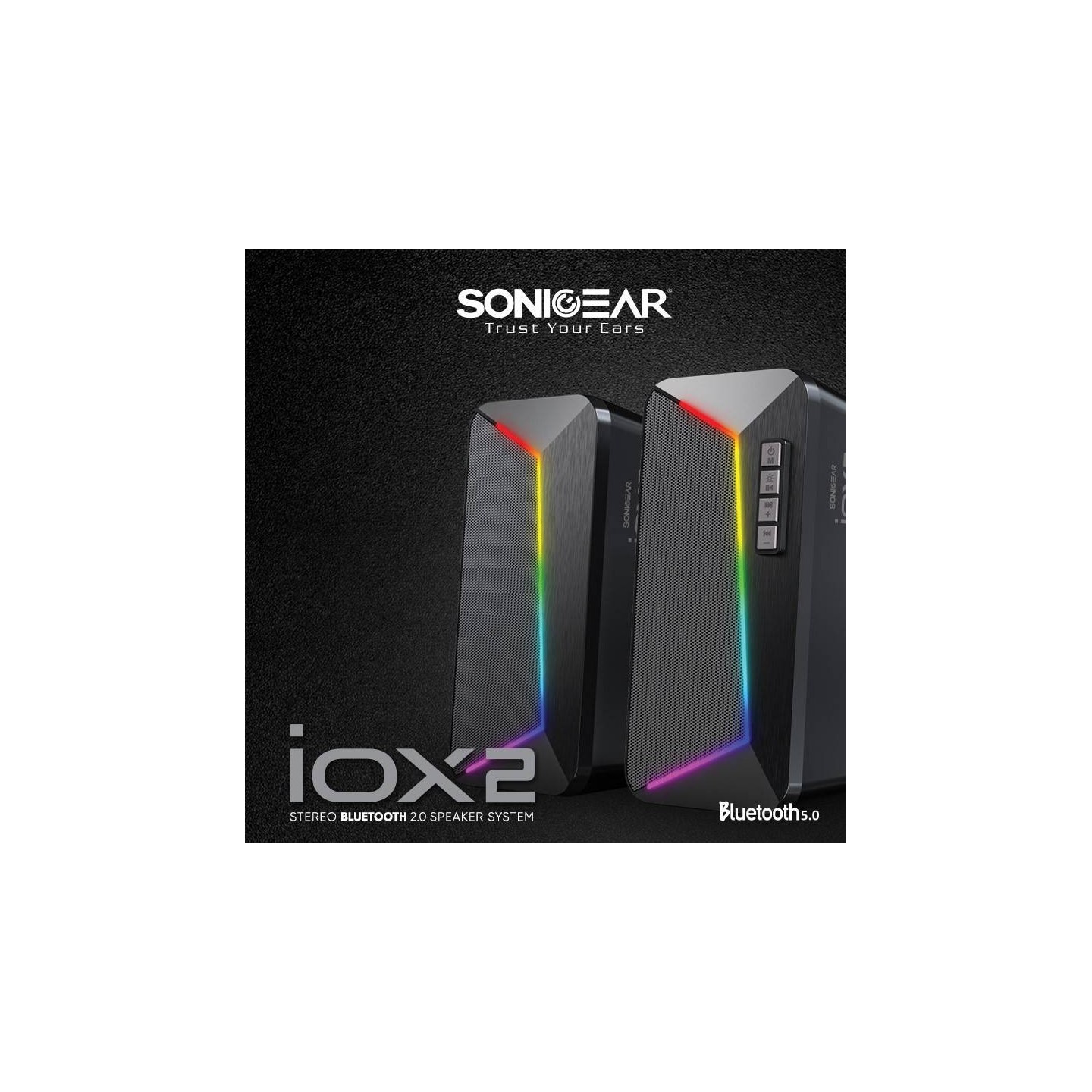 SonicGear Stereo Bluetooth PC Speakers - IOX 2 - Stereo Bluetooth PC Speakers — Buy in Cyprus with Fast Delivery