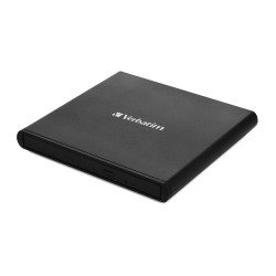 Verbatim External Slimline CD/DVD Writer USB 2.0 Black - 98938 (Boxed) — Buy in Cyprus with Fast Delivery