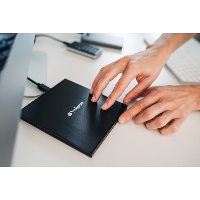 Buy Verbatim External Slimline CD/DVD Writer - USB 2.0 Black in Cyprus, Nicosia, Limassol, Larnaka, Pafos