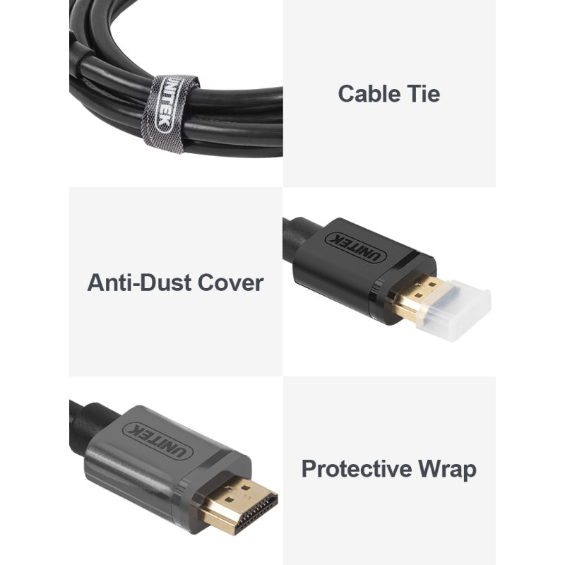 Buy Unitek HDMI Cable - Y-C136M - Premium 100% Copper HDMI Cable 1.0m in Cyprus, Nicosia, Limassol, Larnaka, Pafos
