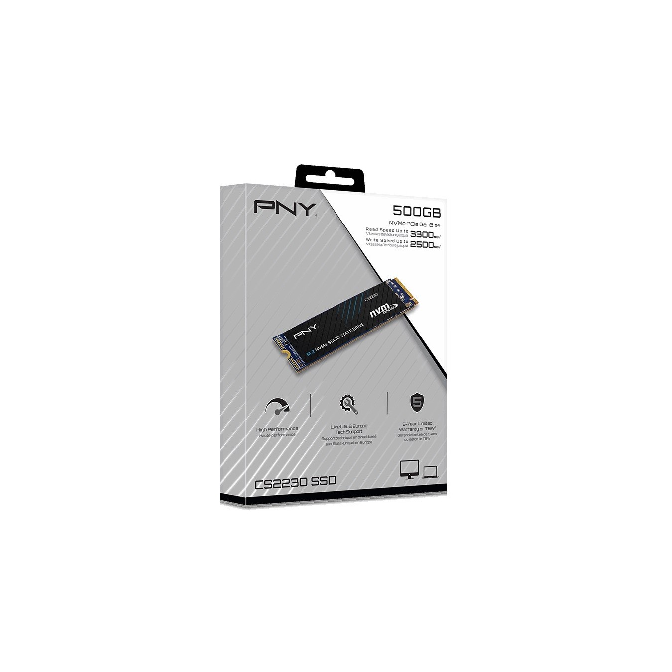 PNY SSD - CS2230 - M.2 NVMe PCIe Gen3 500GB — Buy in Cyprus with Fast Delivery