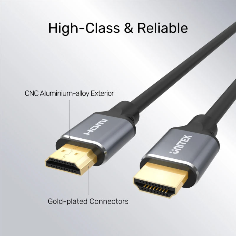 Buy Unitek HDMI Cable - C140W - HDMI 2.1 Cable, 8K60Hz, Metal, 5.0m in Cyprus, Nicosia, Limassol, Larnaka, Pafos