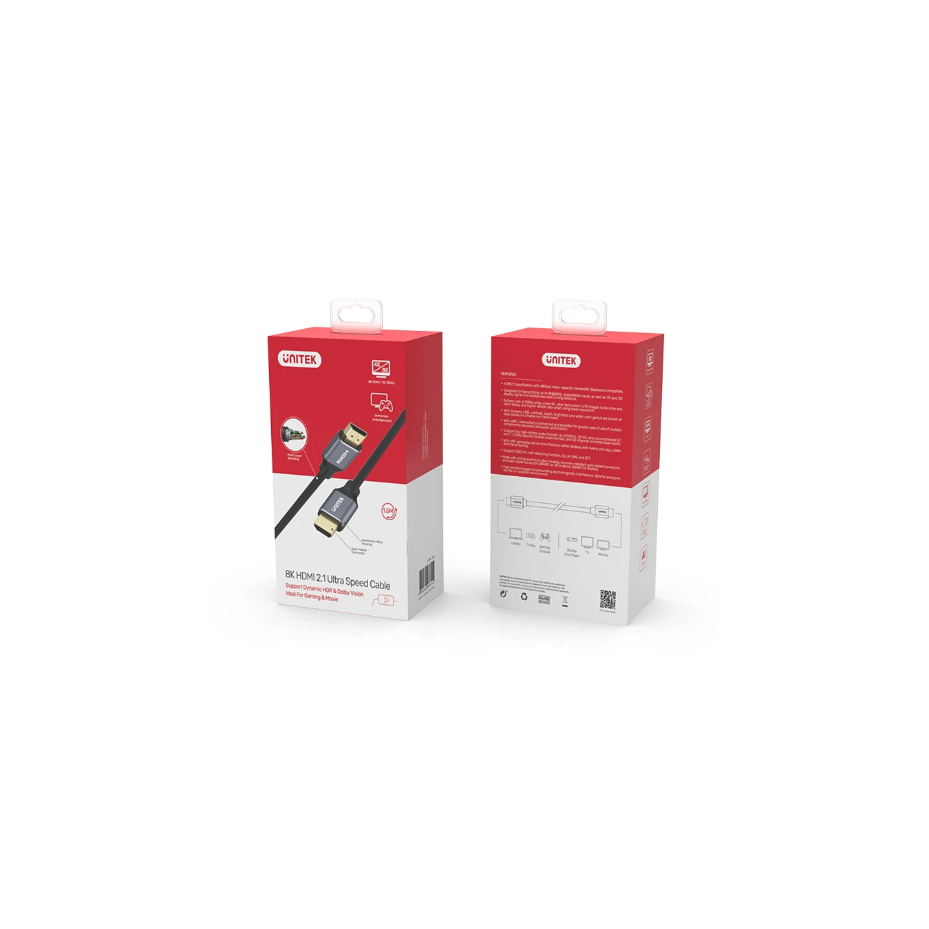 Unitek C140W HDMI 2.1 Cable - 8K@60Hz 5m | Armenius Store