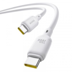 Baseus Silky Series USB-C to USB-C 1.0m 100W White (Boxed) — Buy in Cyprus with Fast Delivery