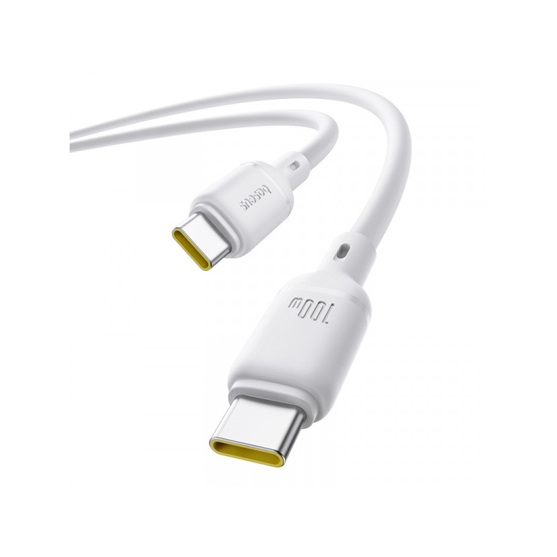 Baseus Silky Series USB-C to USB-C 1.0m 100W White (Boxed) — Buy in Cyprus with Fast Delivery